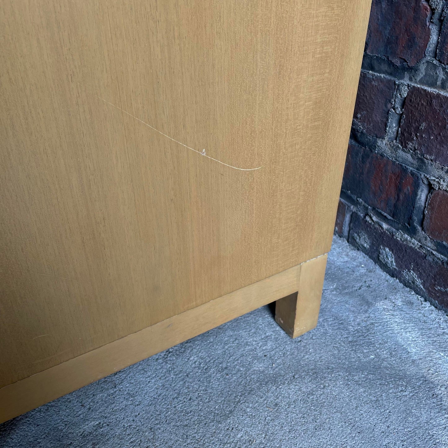 Mid Century Modern Widdicomb 3 Drawer Chest Cabinet With Brass Pulls