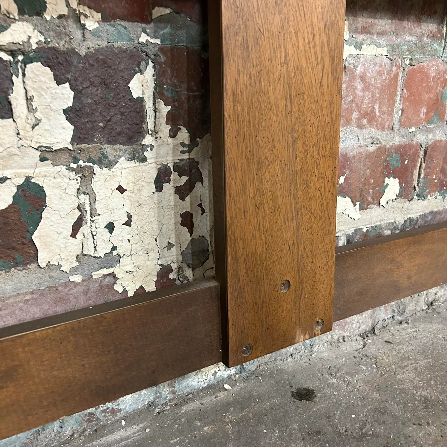 Mid Century Modern King Size Headboard With Reversible Panels