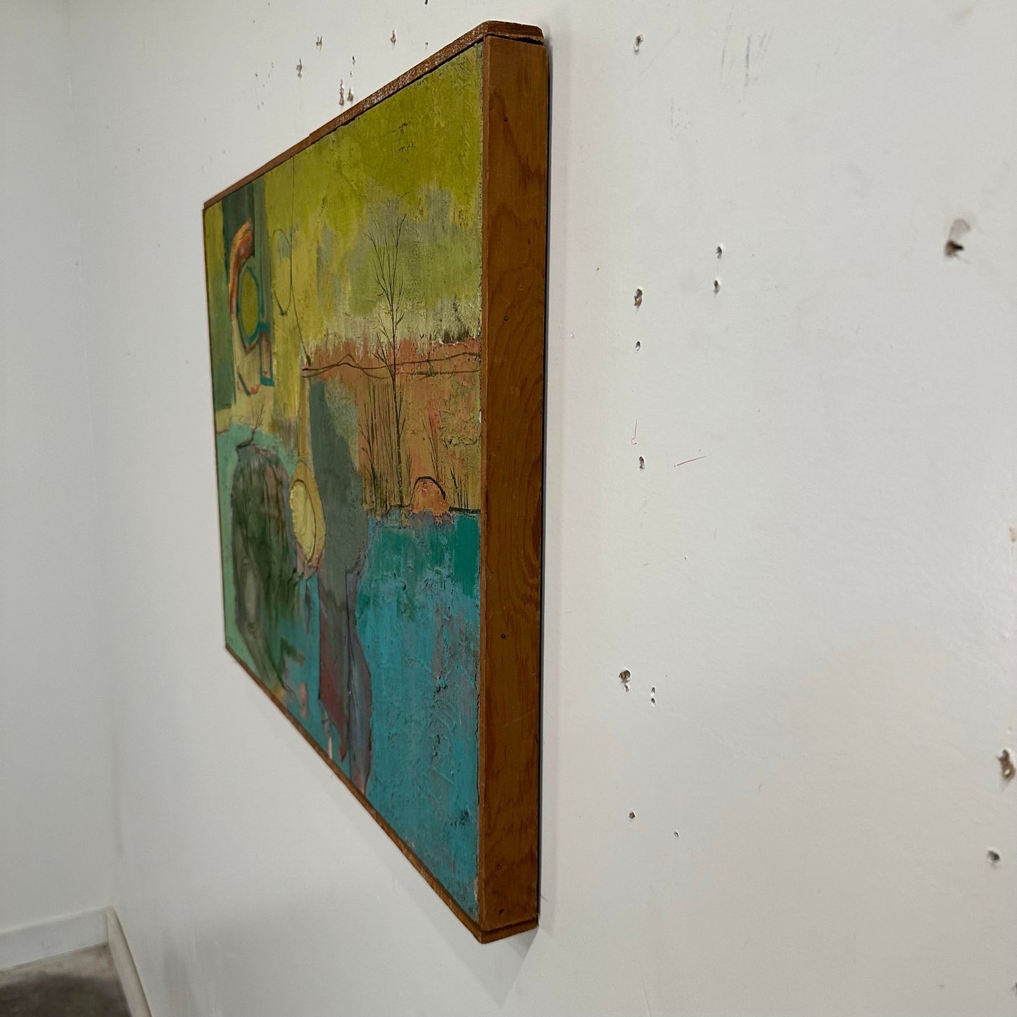 Abstract Landscape Painting Singed