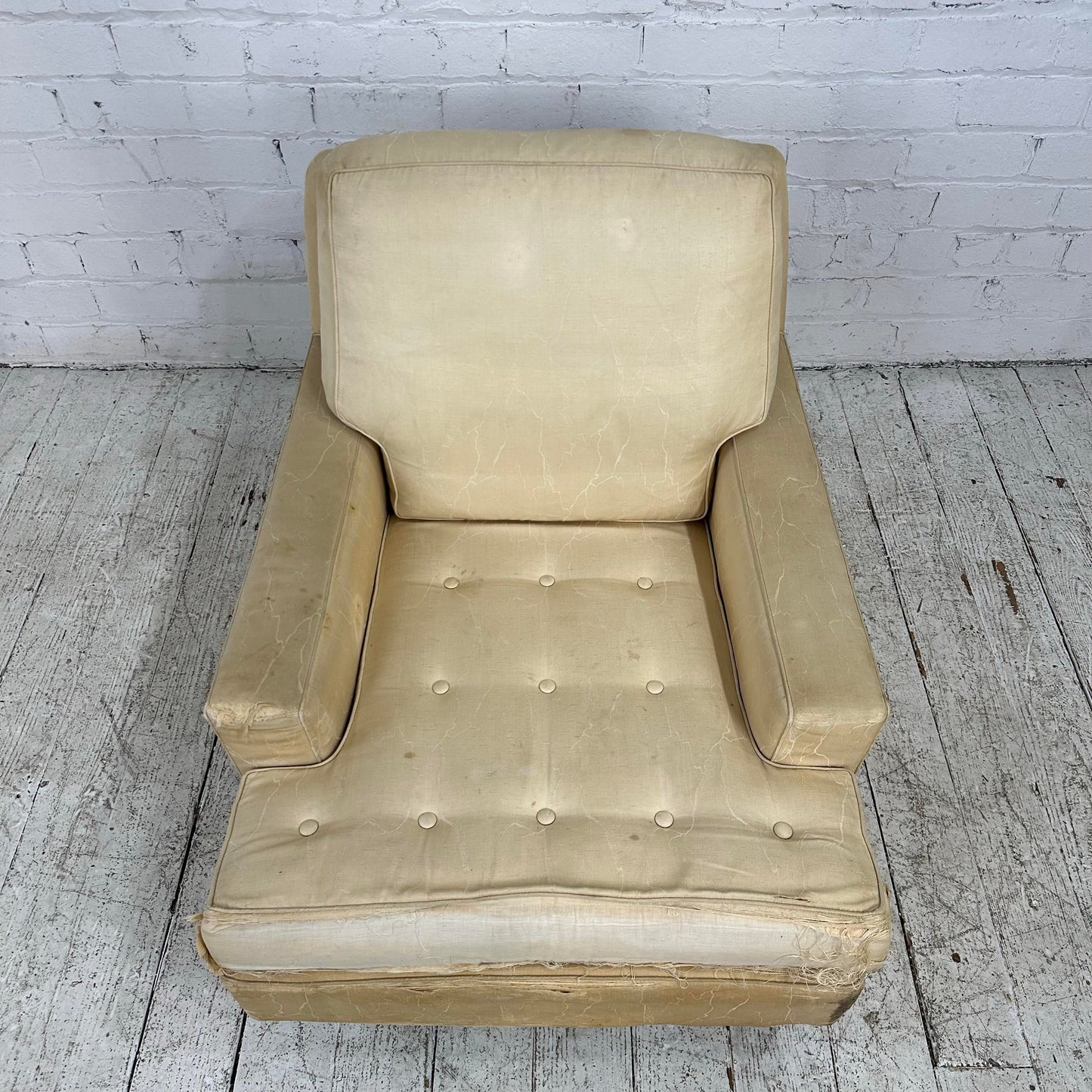 Edward Wormley for Dunbar Brass Leg Lounge Chair