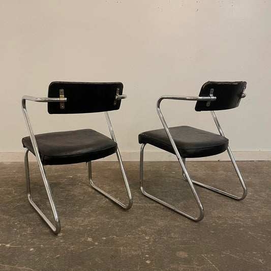 Gilbert Rohde for the Troy Sunshade Company Pair of Z Chairs
