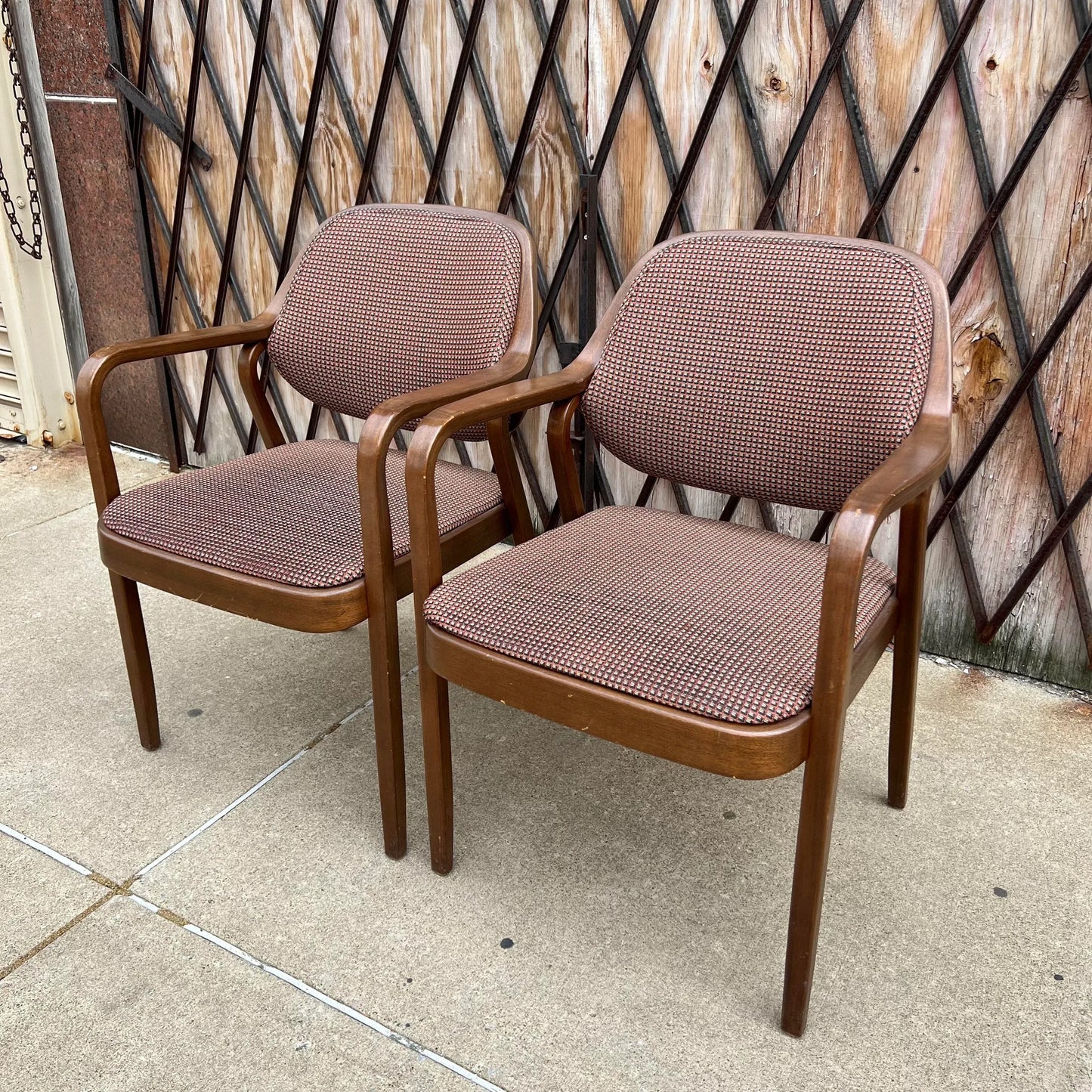 Pair of Bentwood Chairs by Don Pettit for Knoll