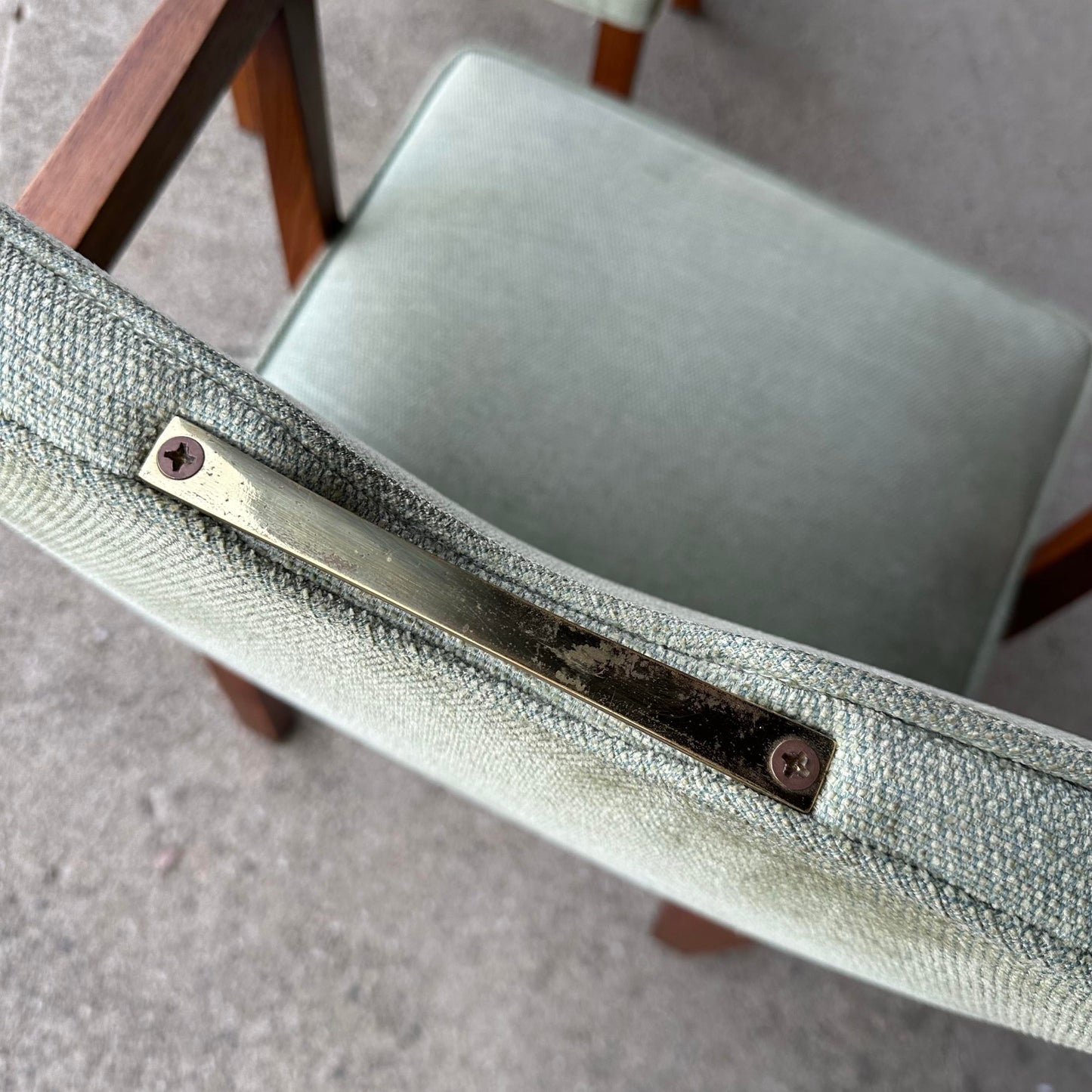 Set of 12 Edward Wormley for Dunbar With Brass Handles and Brass Feet