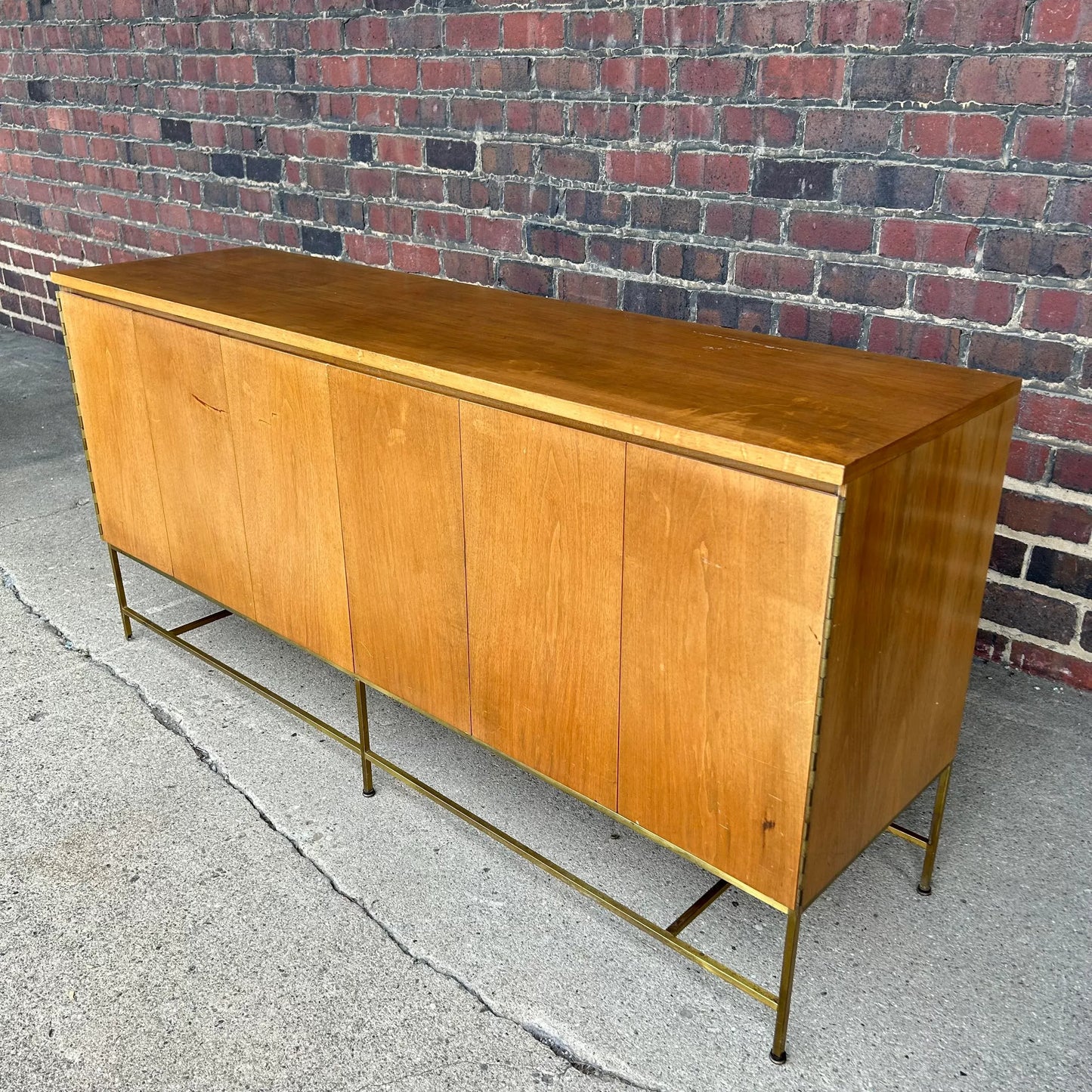 Paul McCobb for Calvin Credenza With Brass Base