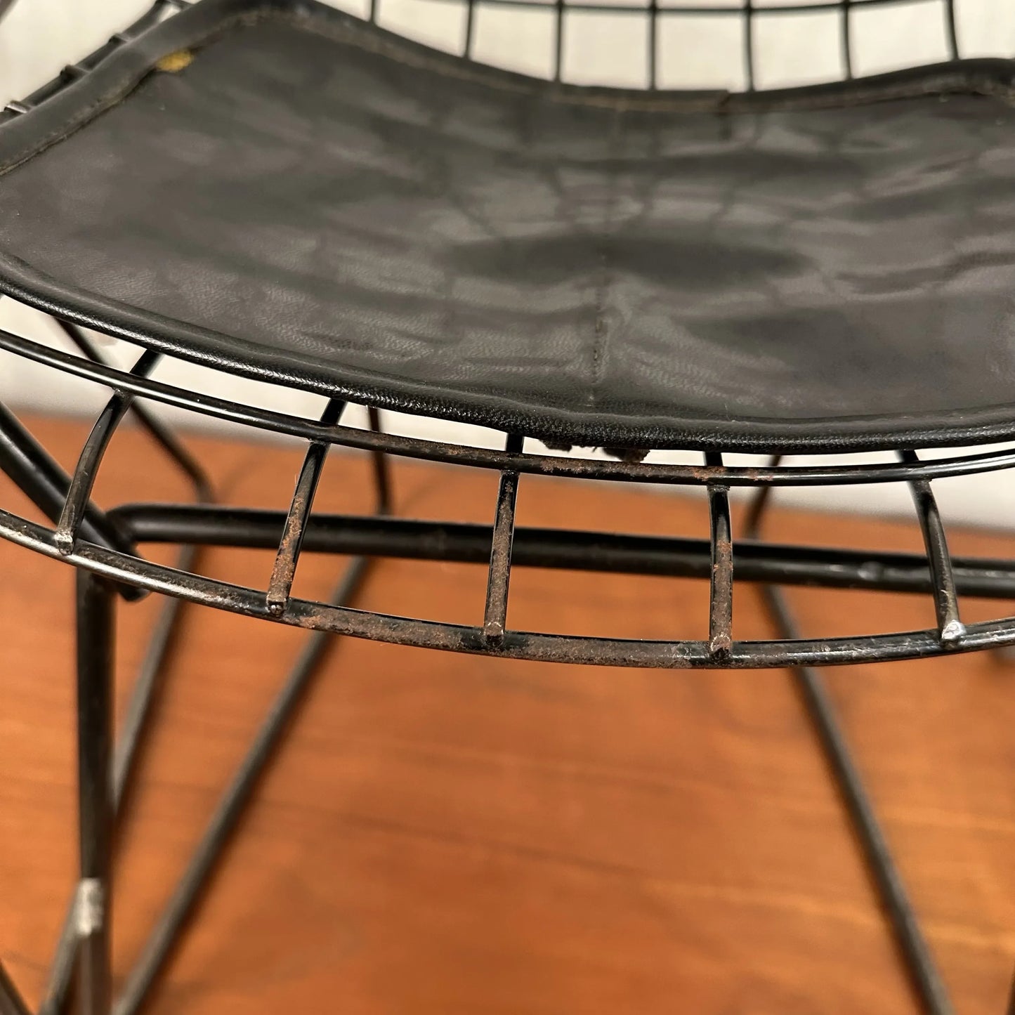 Set of 4 Bertoia for Knoll Children’s Chairs Black Xs