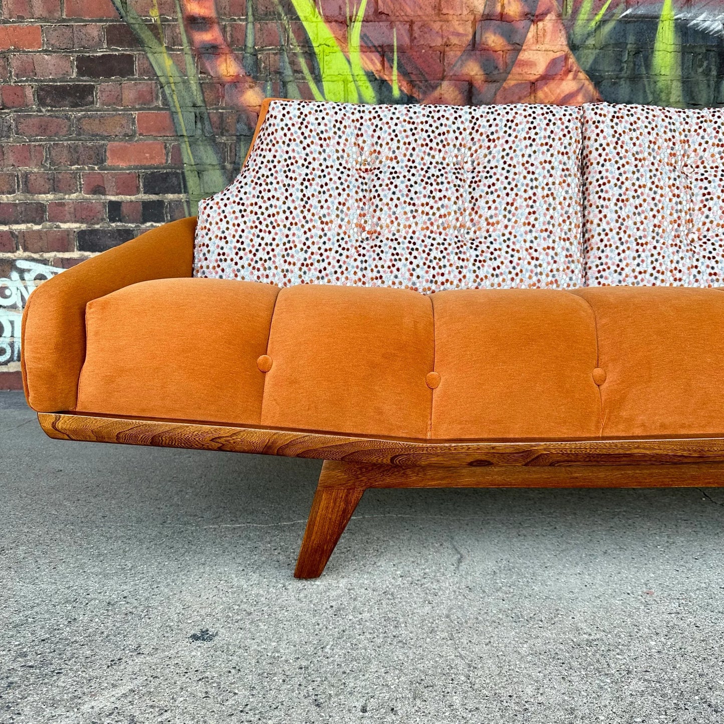 Mid Century Modern Pearsall Style Sofa