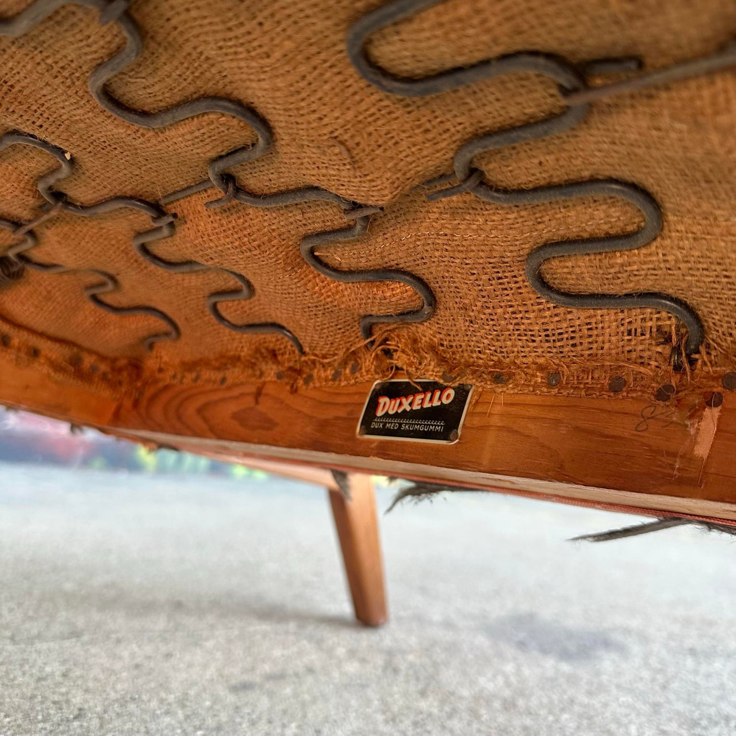 Folke Ohlsson for Dux Duxello Mid-Century Modern Walnut Lounge Chair With Ottoman