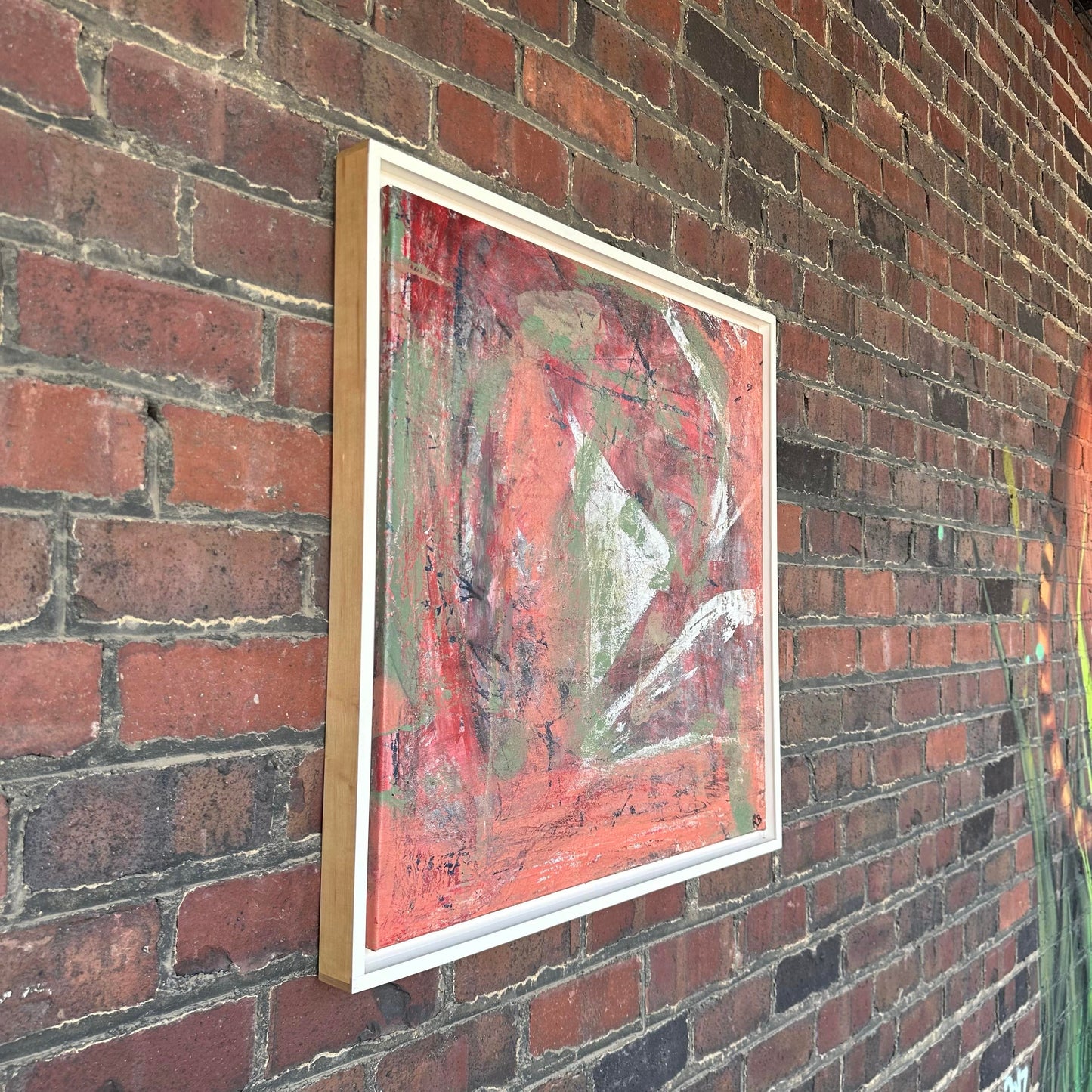 Abstract Painting Signed “Rb” Midcentury Modern