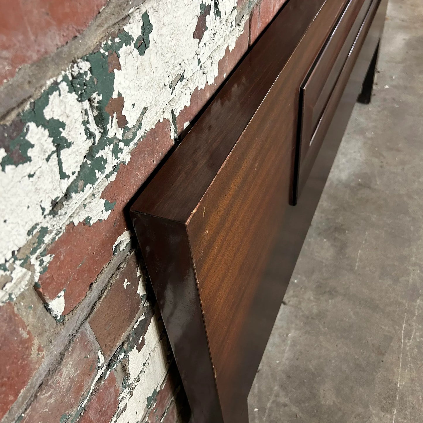 Mid Century Modern Mahogany King Size Headboard