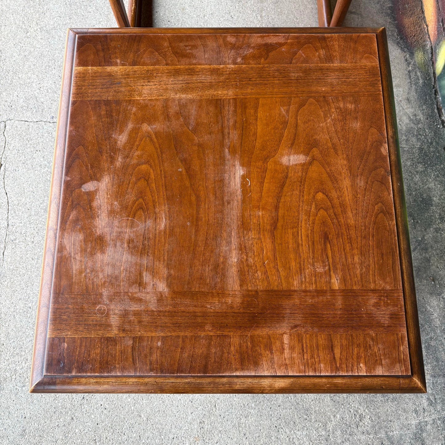 Mid-Century Modern Pair of Walnut End Tables Lane Furniture