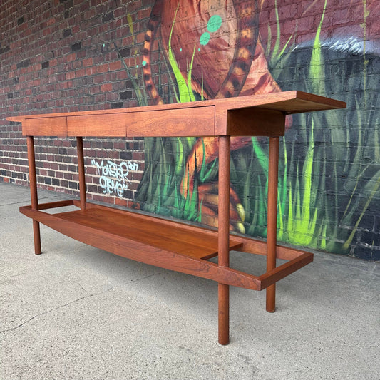 William Pahlmann Walnut Studio Console Table