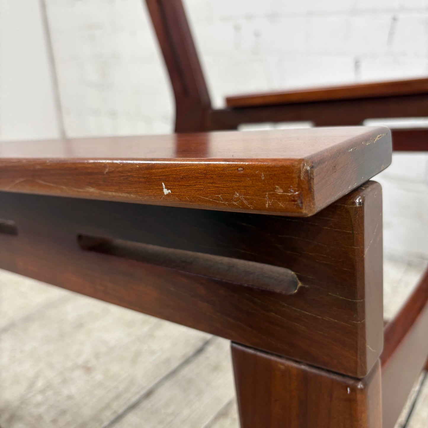 Gelli Indústria De Móveis Brazilian Rosewood Rocking Chair Frame