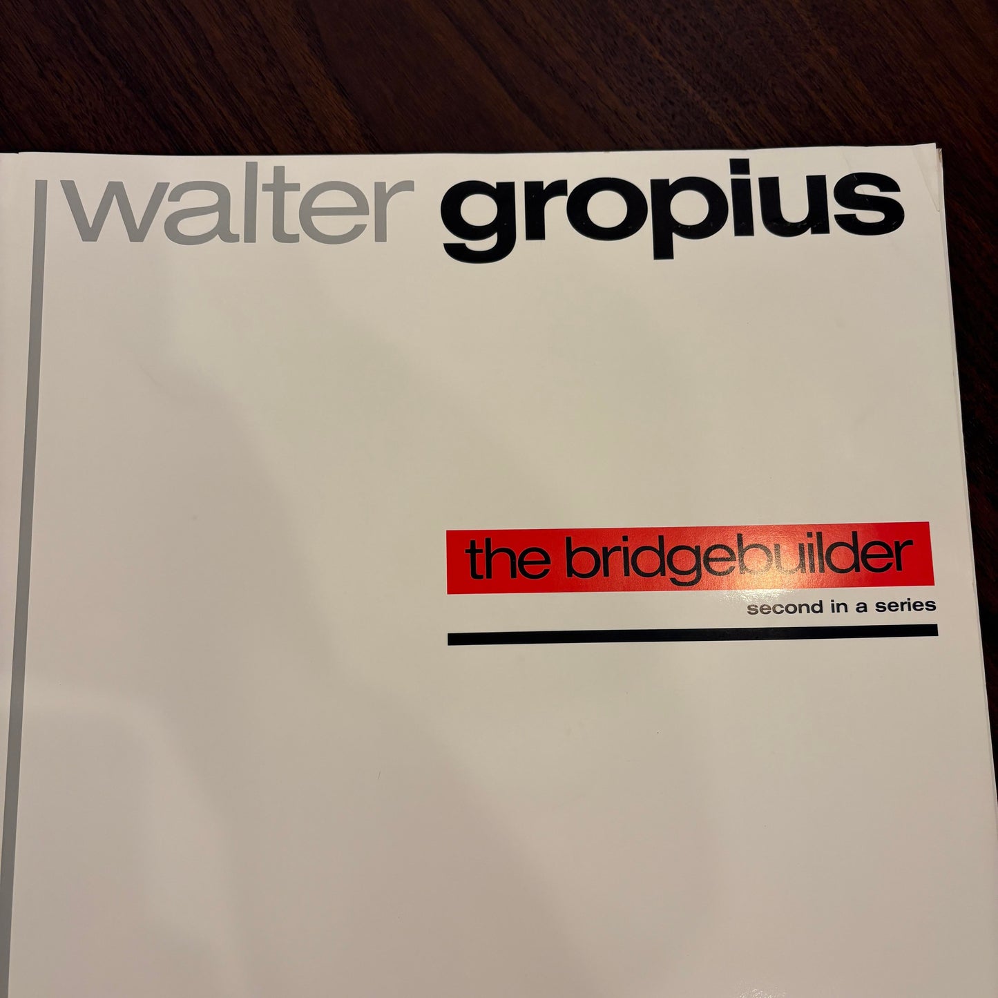 Walter Gropius “The Bridge Builder” Portfolio Print by Wilson McLean 1981