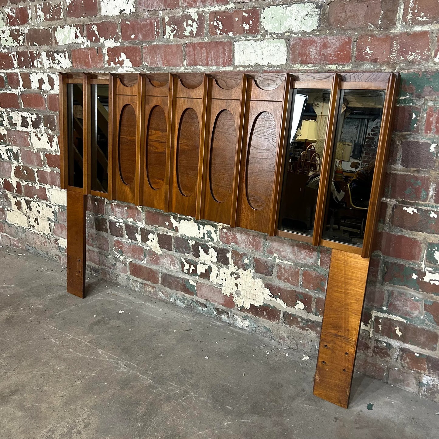 Brutalist Tabago Full Headboard With Mirrors.