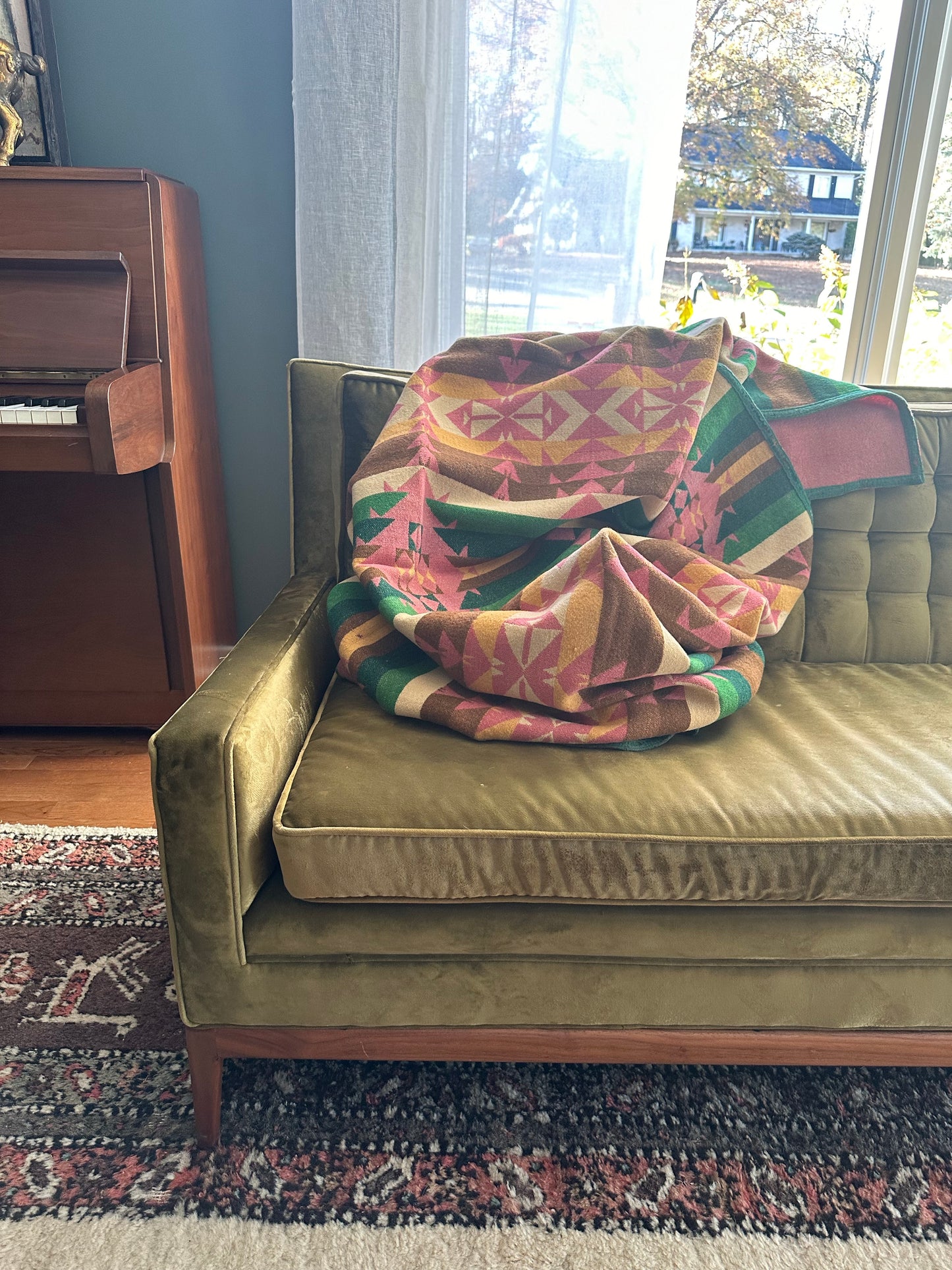 Early Pendleton Indian Trade Blanket Very Rare