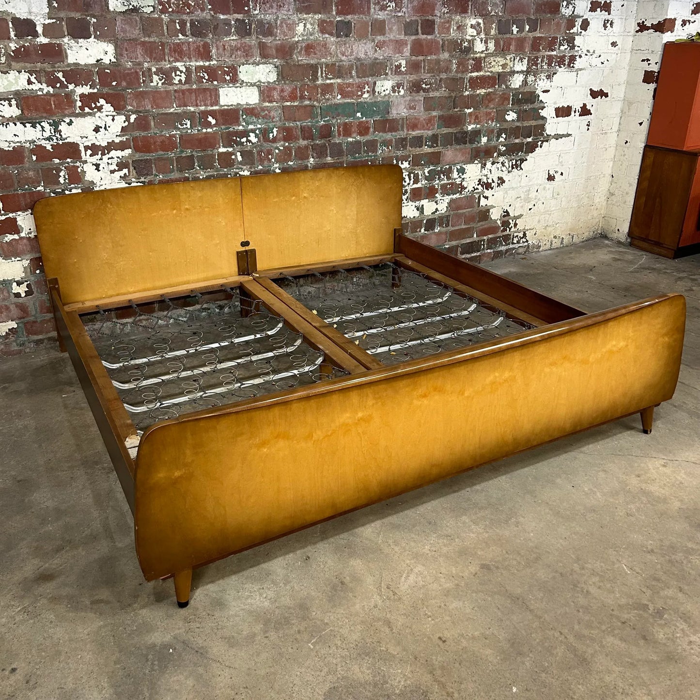 Mid Century Modern King Size German Bed Frame