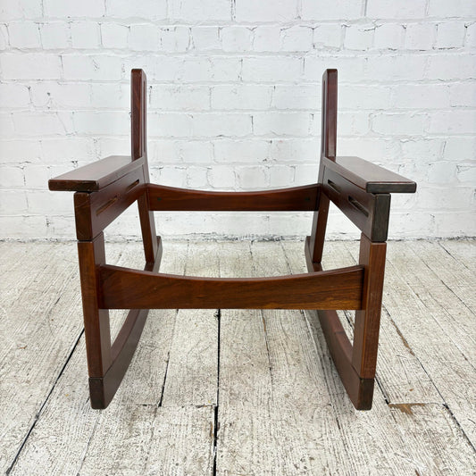 Gelli Indústria De Móveis Brazilian Rosewood Rocking Chair Frame