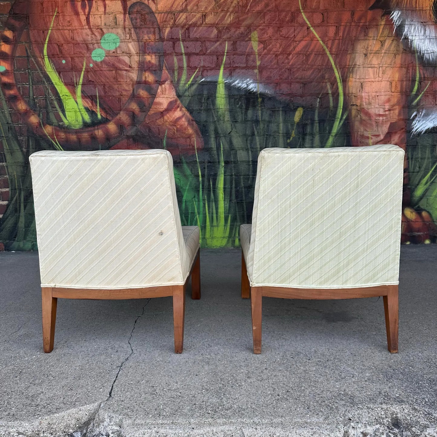 Pair of Dunbar-Style Slipper Side Chairs