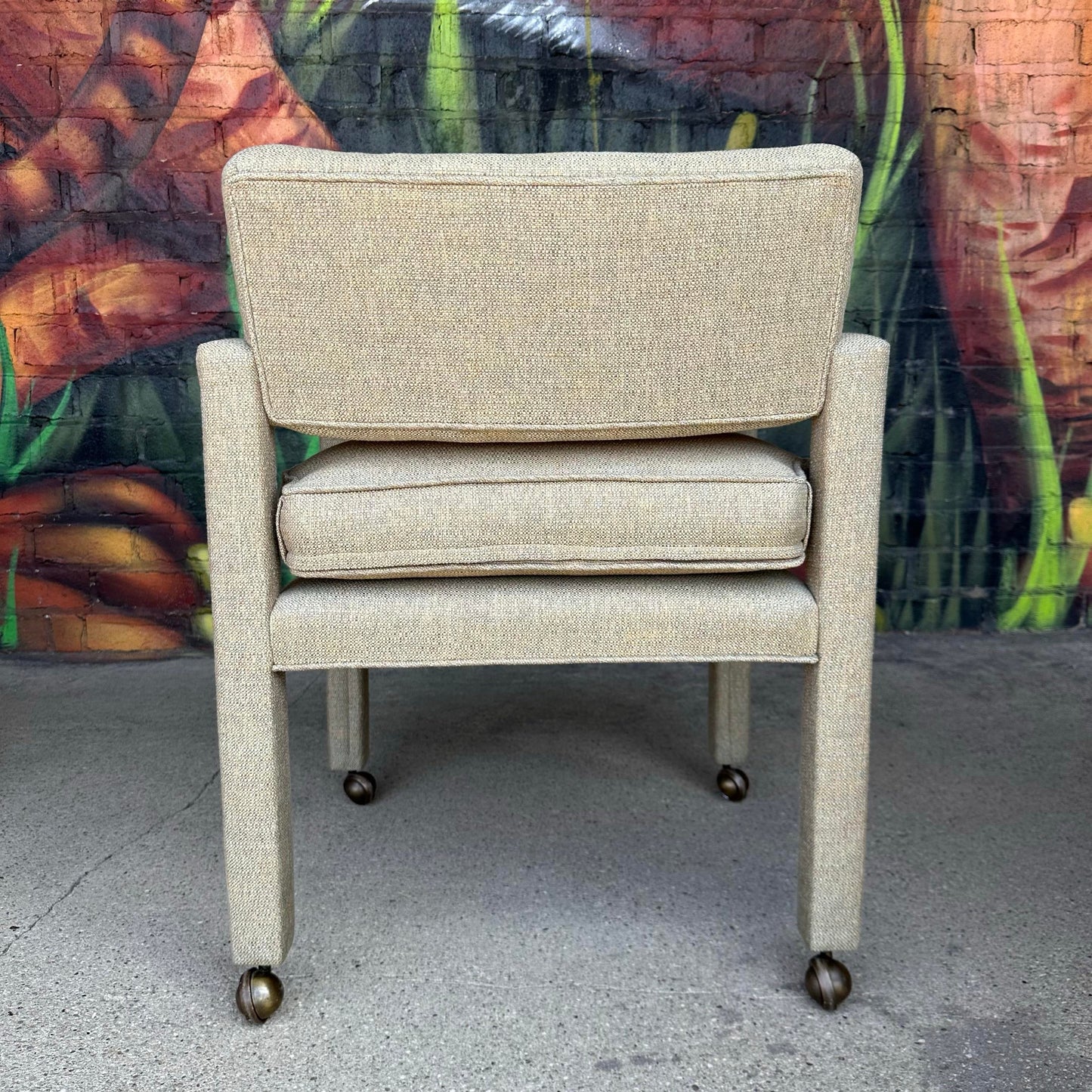 Milo Baughman for Thayer Coggin Set of 4 Chairs on Casters