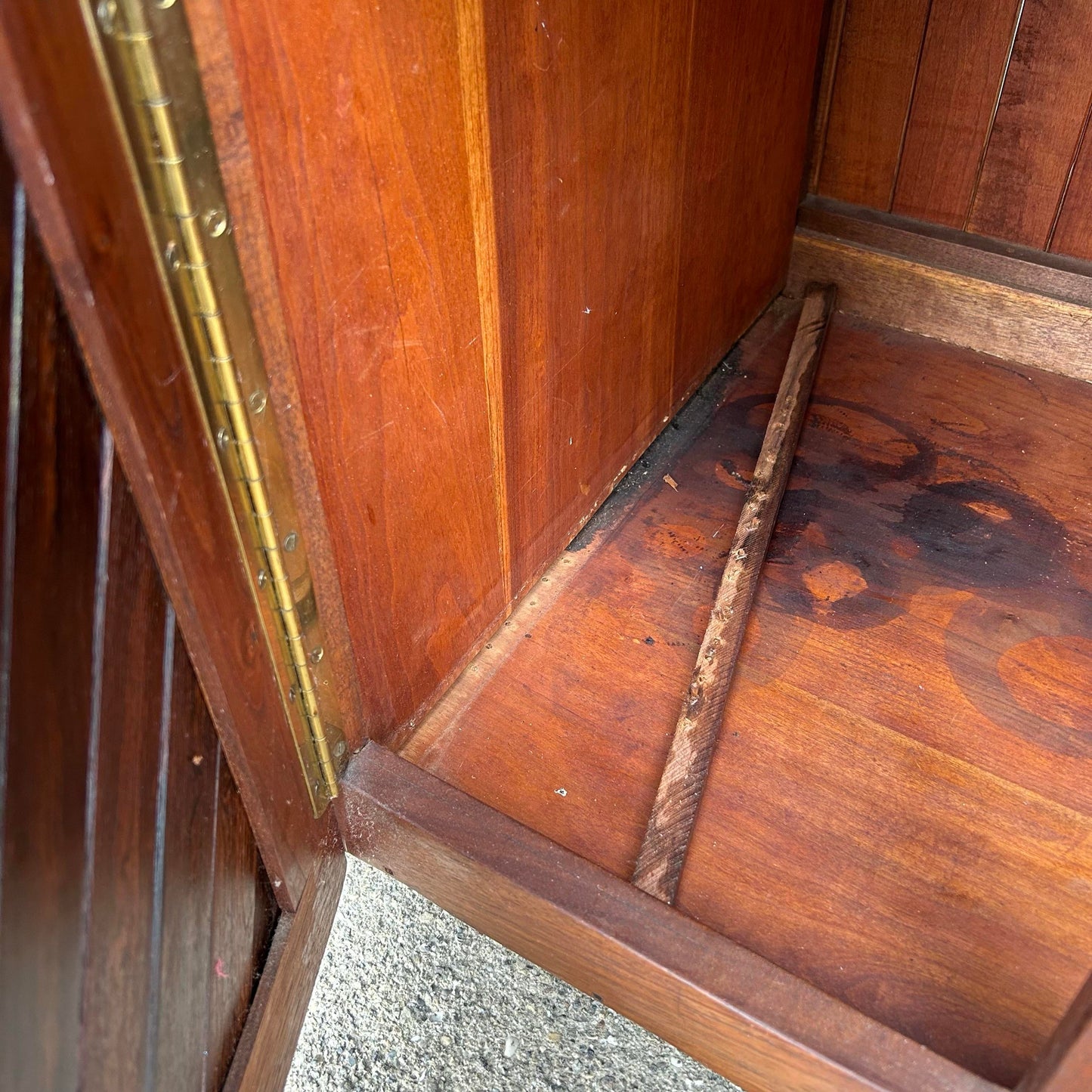 Signed Studio-Made Solid Rosewood and Walnut Credenza by Jeffrey Greene