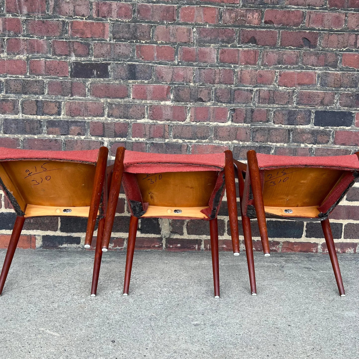 Set of 3 Arne Hovmand Olsen for Mogens Dining Chairs