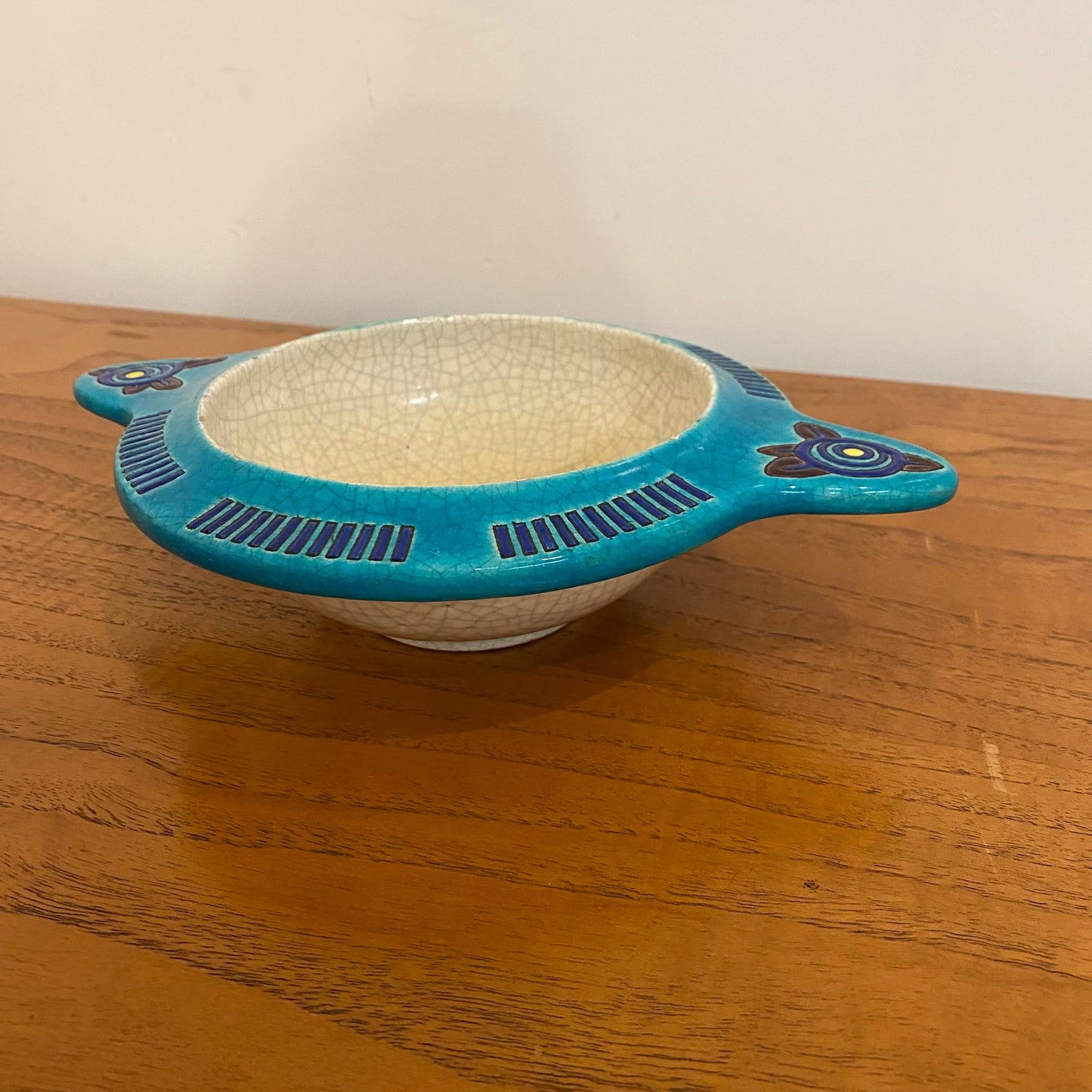 French Art Deco Bowl by Atelier Primevera Longwy France Pottery