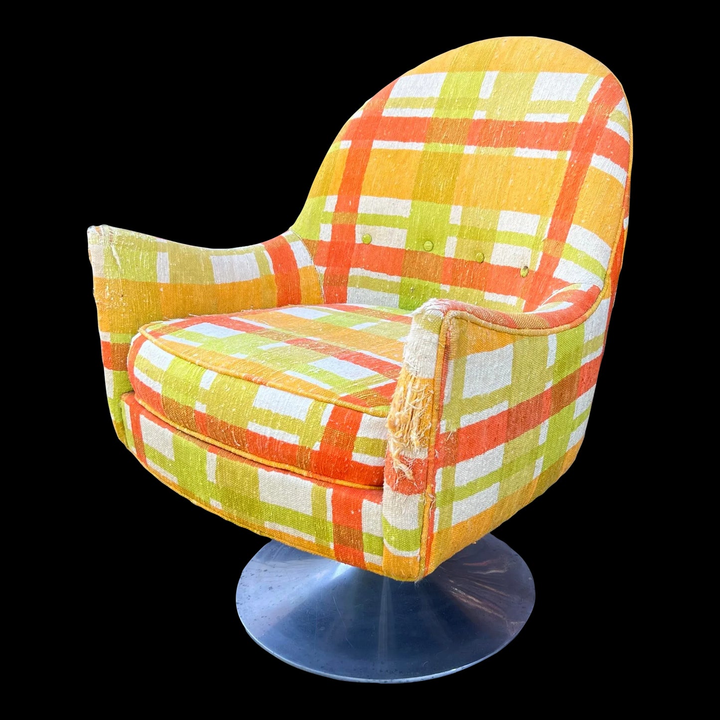 Tulip Base Mid Century Modern Swivel Chair
