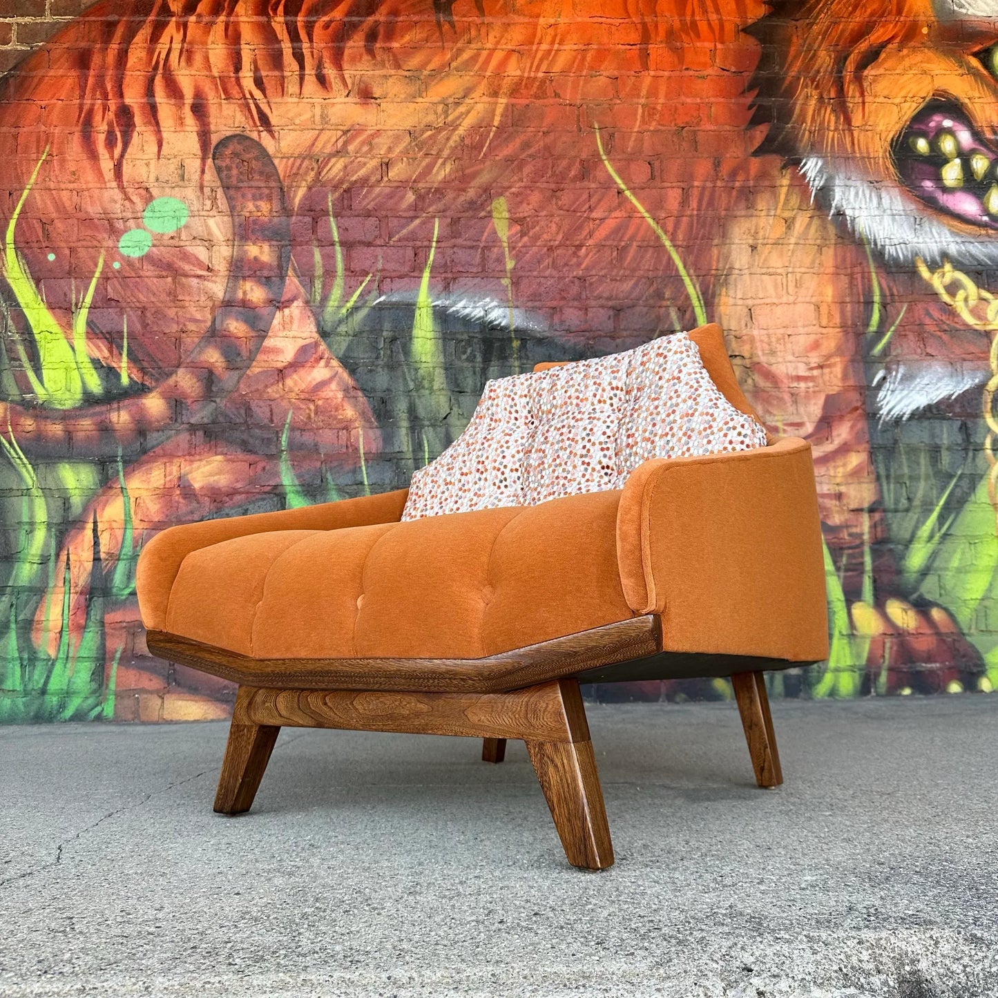 Mid-Century Modern Pearsall Style Lounge Chair Custom Reupholstered