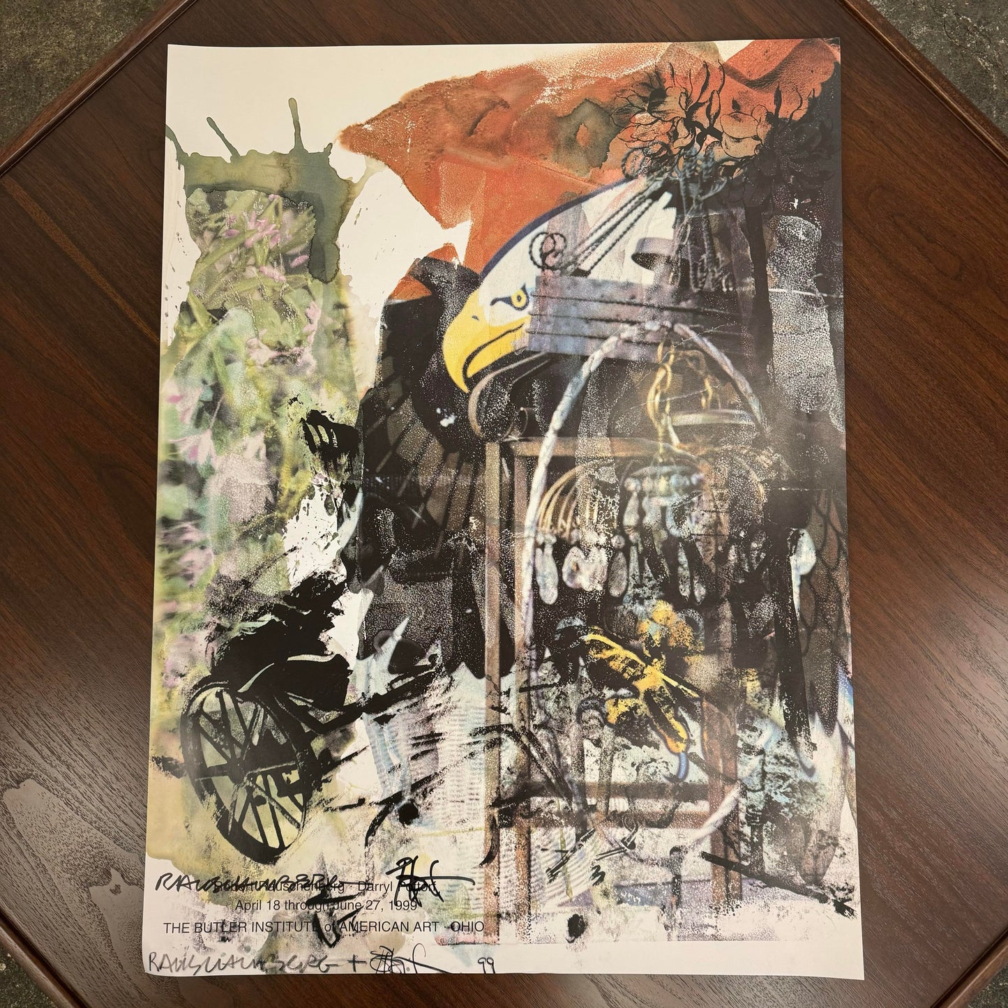 Darryl Pottorf & Robert Rauschenberg Exhibition Butler Institute of American Art 1999 Signed