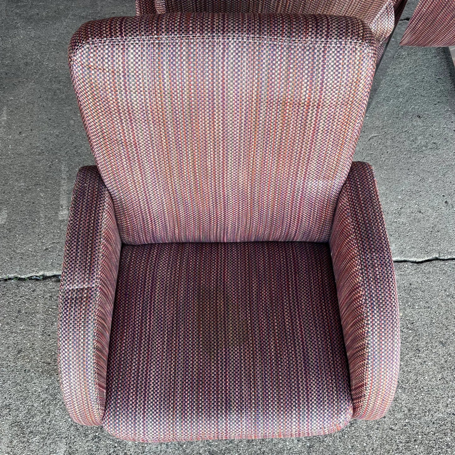 Set of 6 Thayer Coggin Chrome Dining Chairs on Hidden Wheels