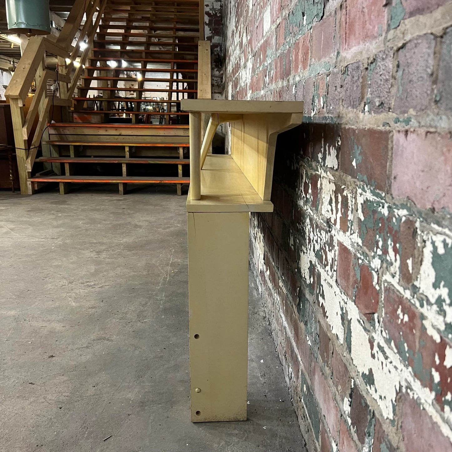 Mid Century Organic Pearsall Style Full Size Headboard Blond Light Wood