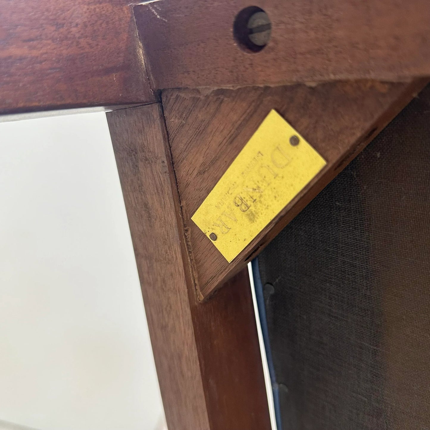 Blue Leather Dunbar Chair