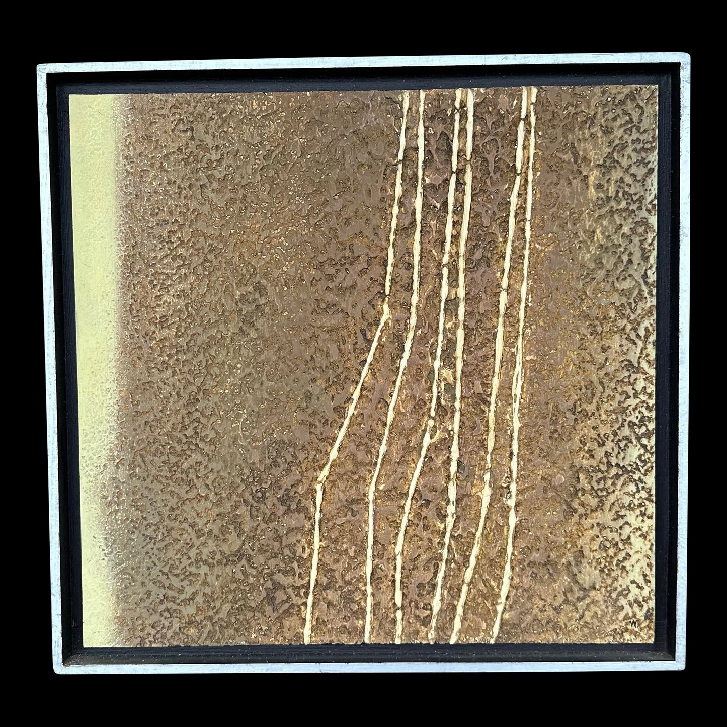 Object Series #1 1975-76 O W. Wolf Framed Painting on Board.