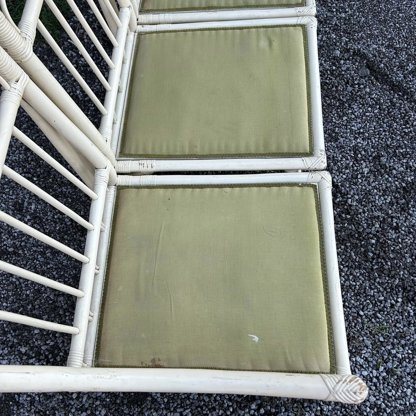Vintage Tommi Parzinger and Henry Olko for Willow and Reed Rattan Bamboo Sectional