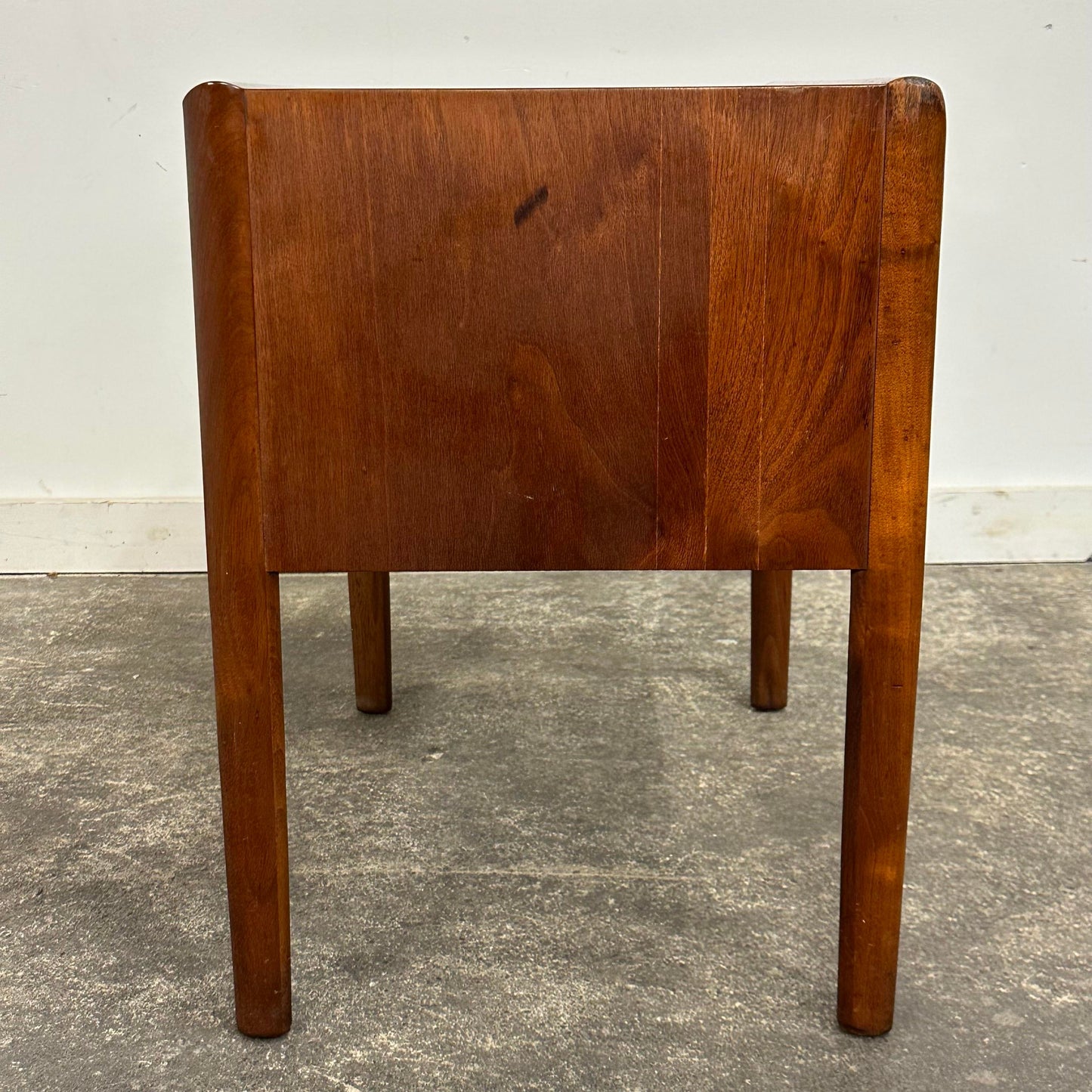 Walnut Nightstand End Table by Barney Flagg for Drexel Parallel