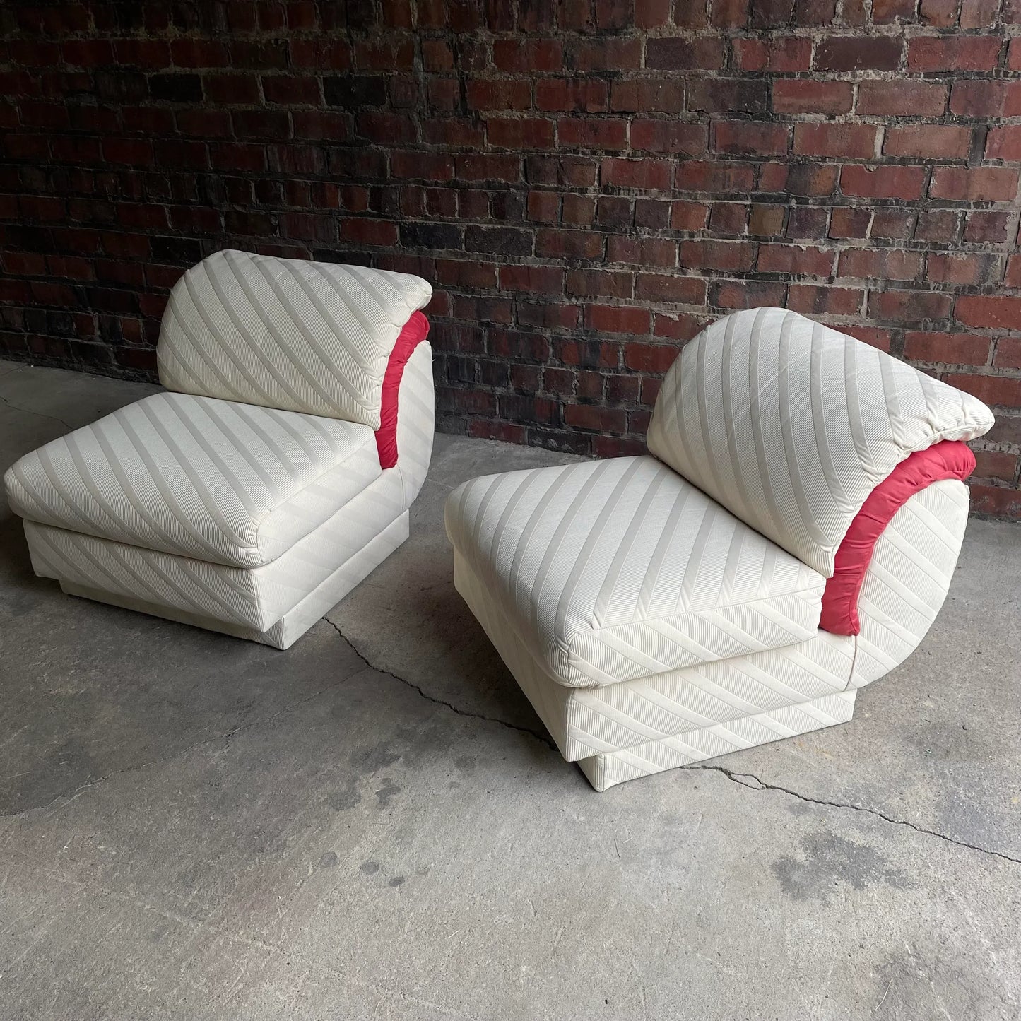 Vintage Comfort Designs Inc. By Adrian Pearsall Slipper Chairs - a Pair