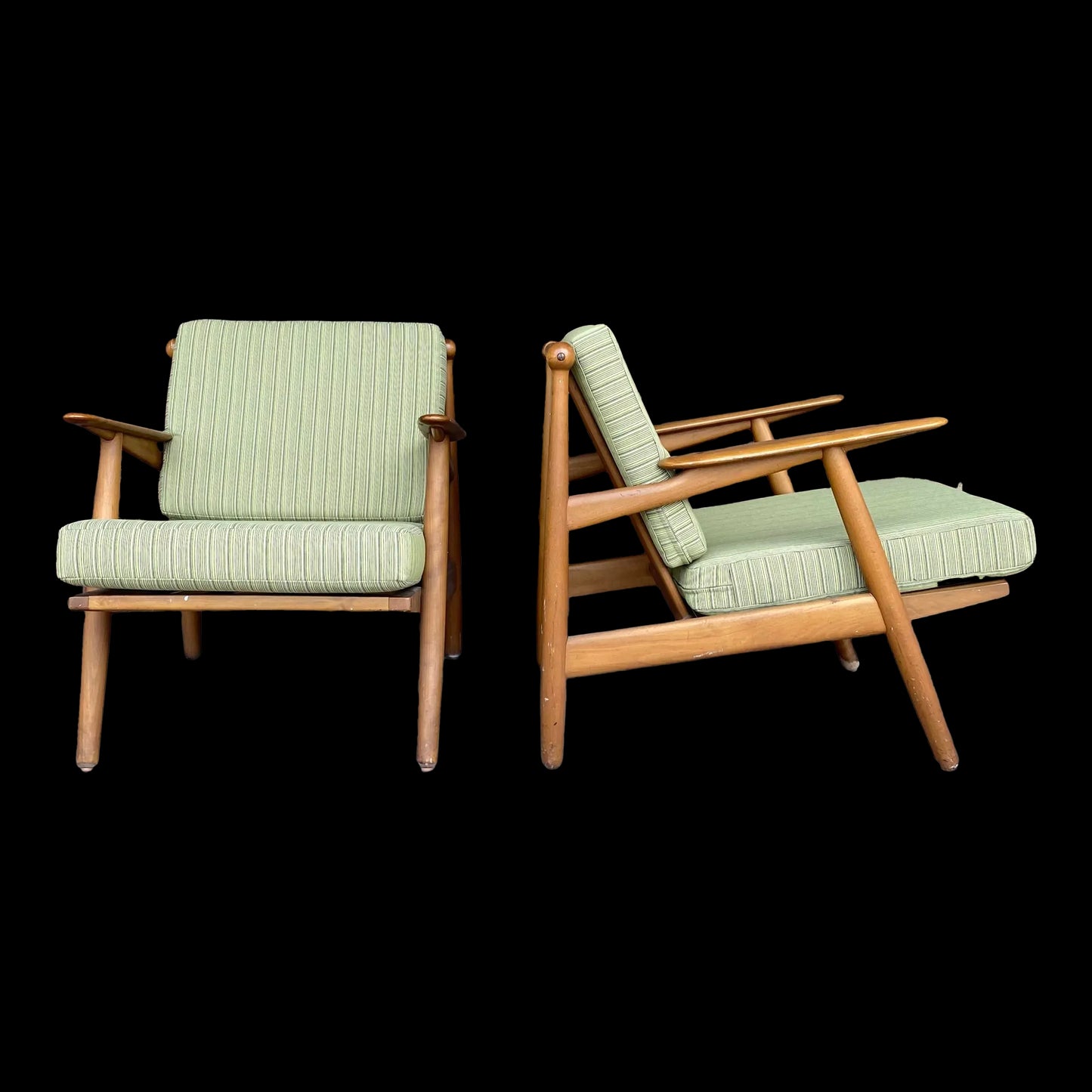 Pair of Vintage Hovmand Olsen Danish Lounge Chairs