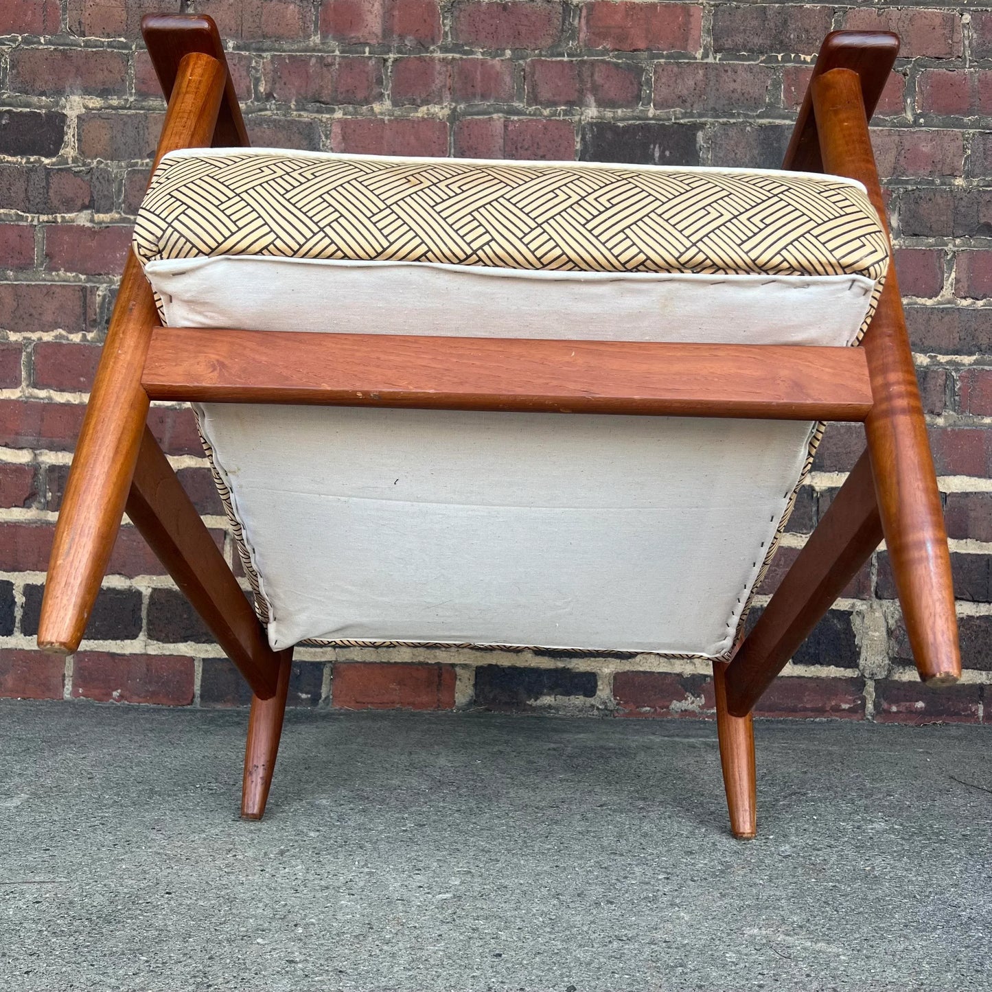 Danish Recliner With Ottoman