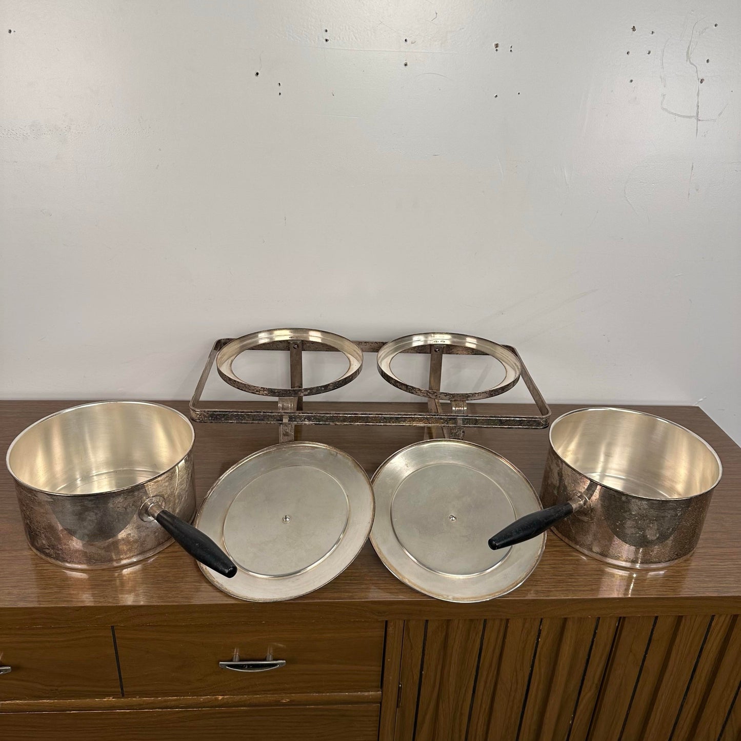 “El Dorado” by Georges Briard for English Sliver Serving Stand and Pots Set