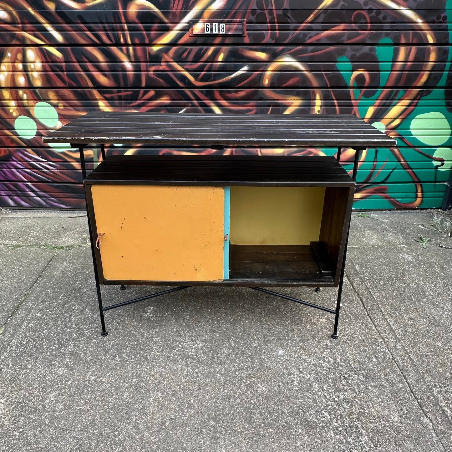 1950s Mid Century Arthur Umanoff Cocktail Dry Bar or Sideboard for Raymor