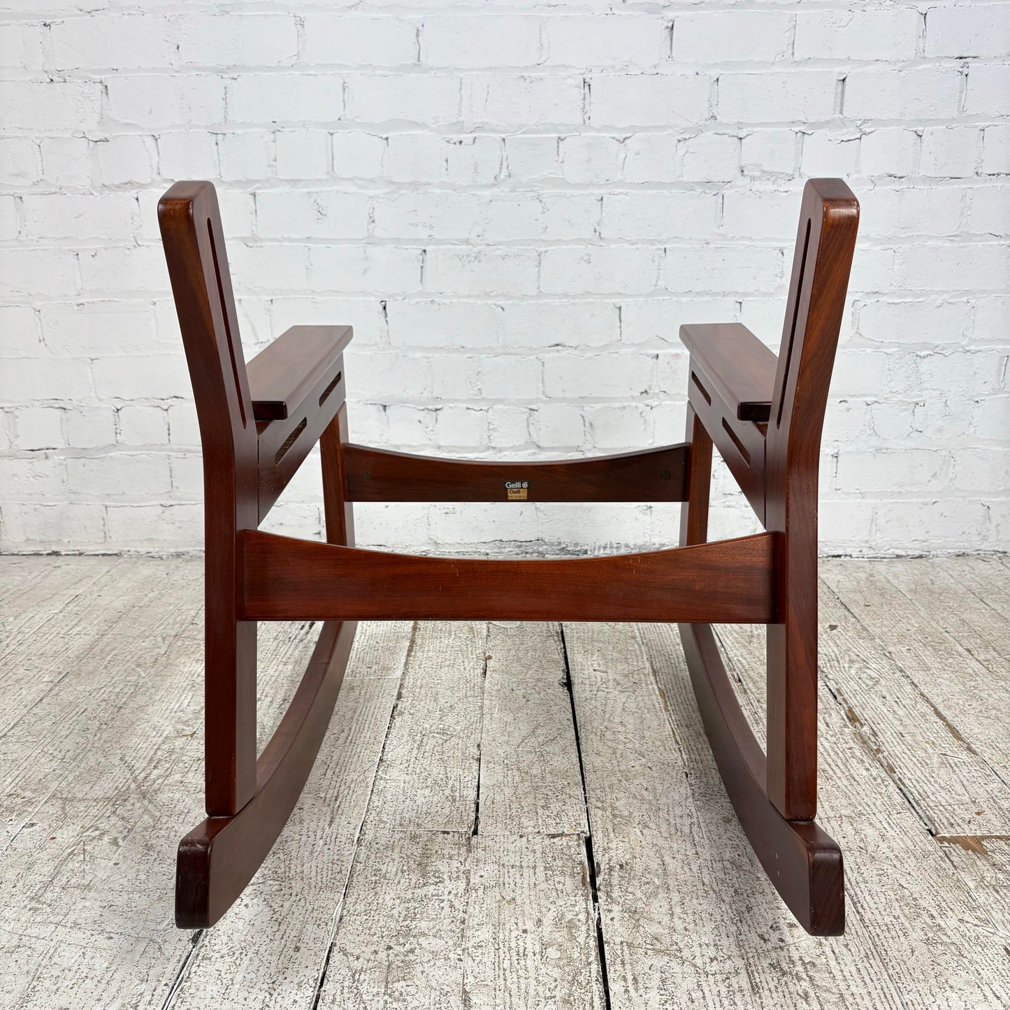 Gelli Indústria De Móveis Brazilian Rosewood Rocking Chair Frame