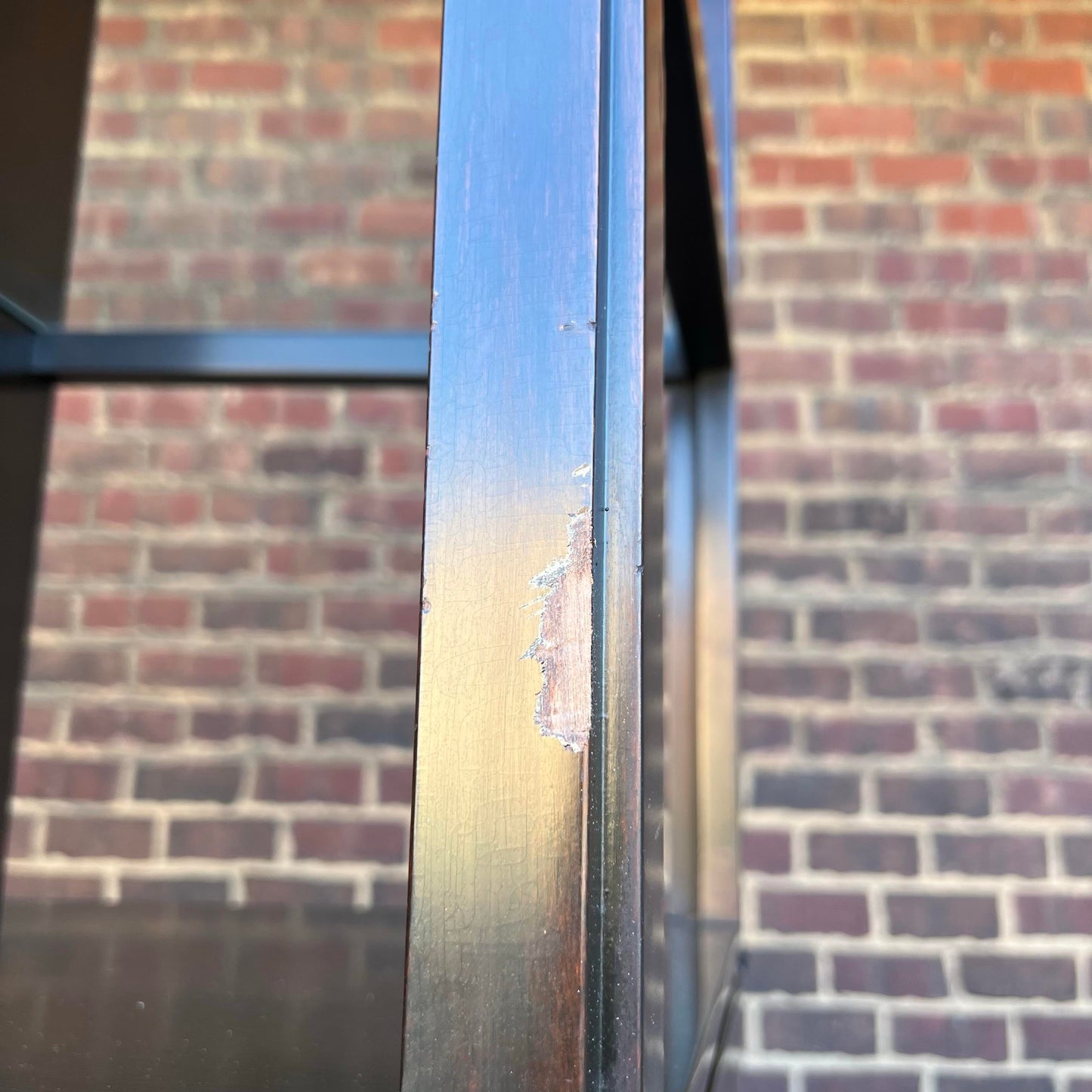 Edward Wormley for Dunbar Display Wall Unit Shelving Glass Brass