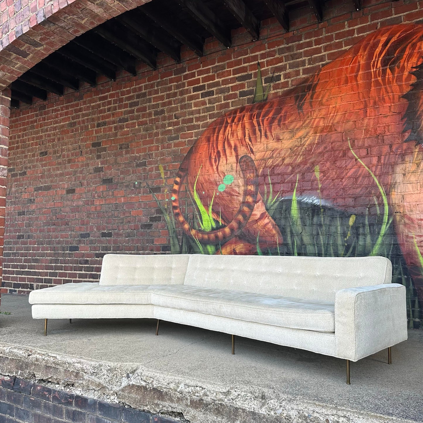 Mid-Century Modern Harvey Probber Angled Sofa