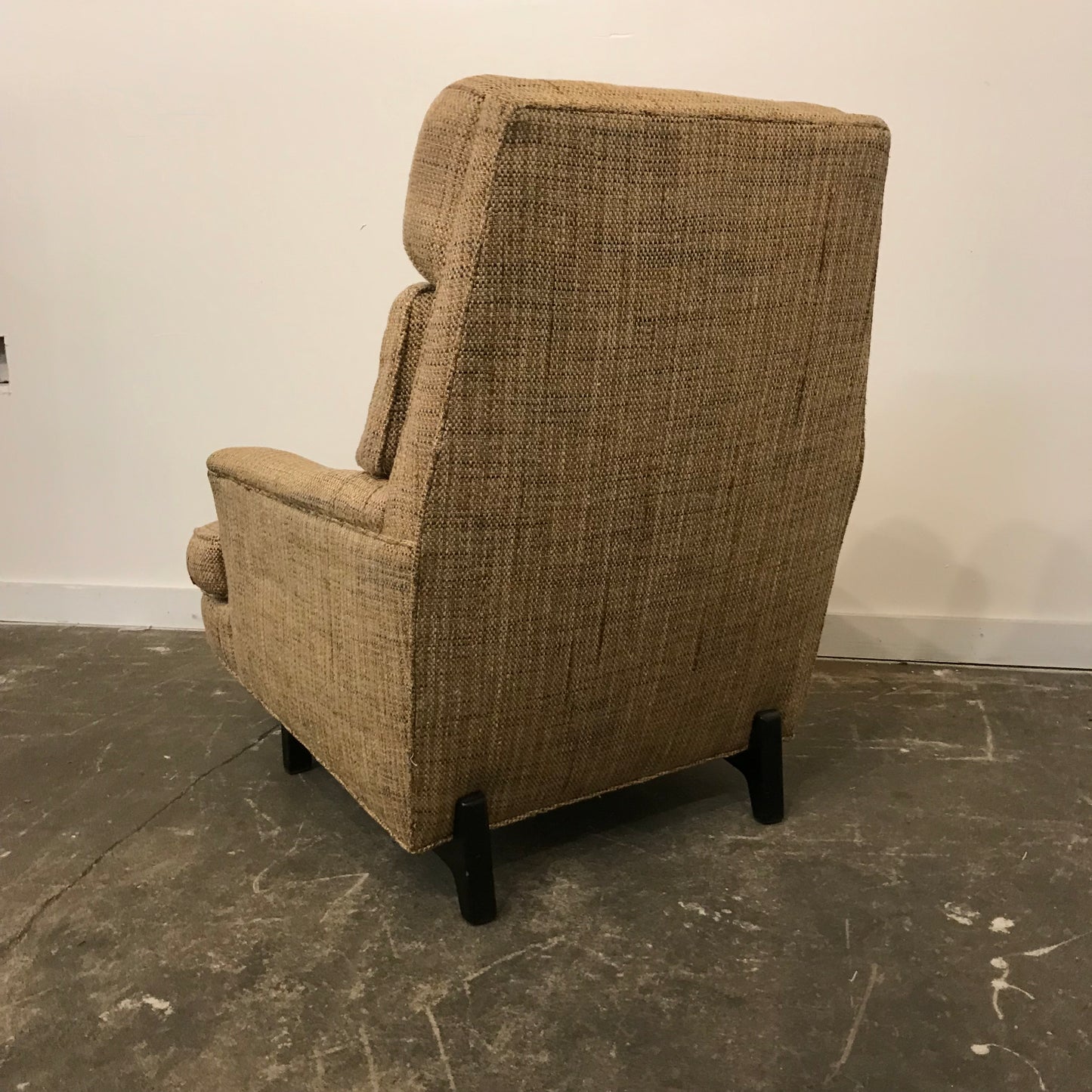 Mid-Century Modern Dunbar High Back Club Chair
