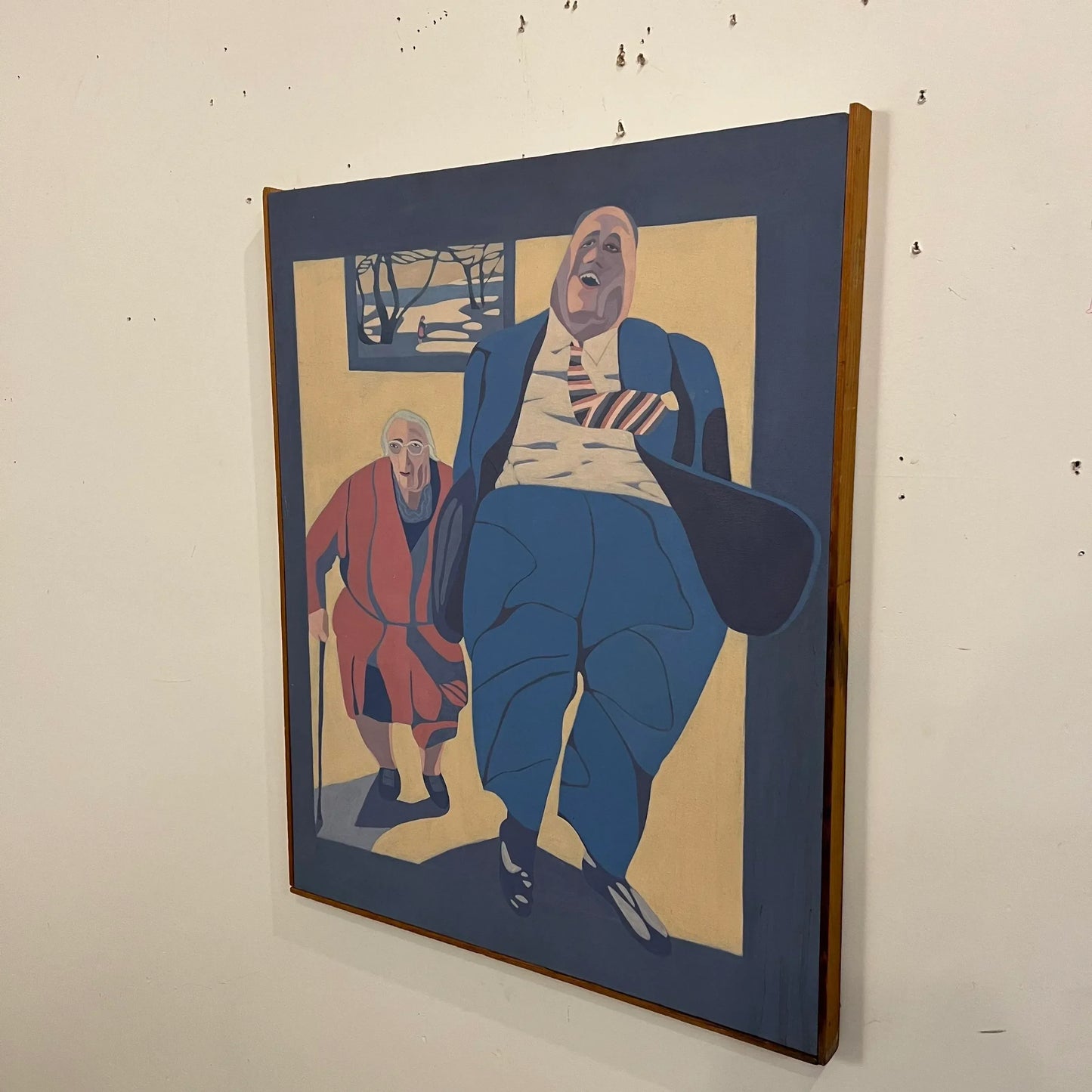 Gail Newman Portrait Painting of Two People Walking