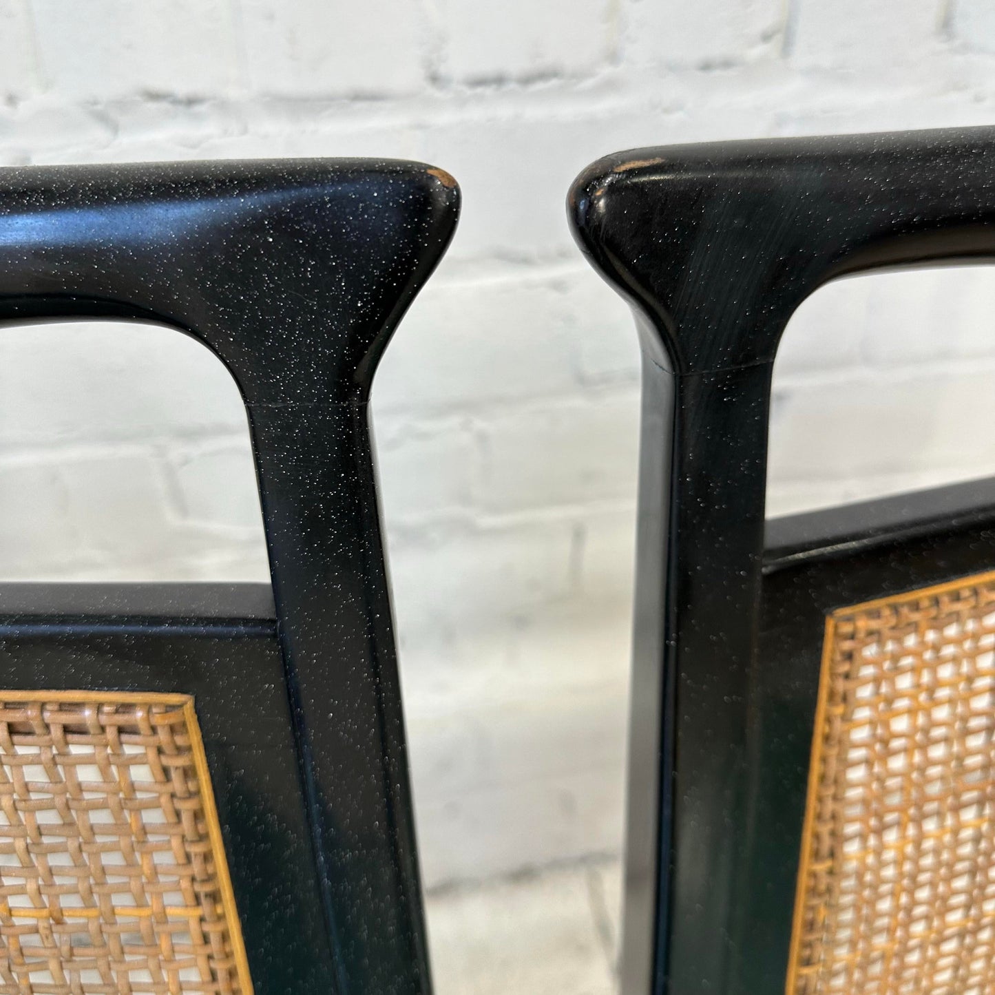 Set of 4 John Stuart Caned Back Dining Chair