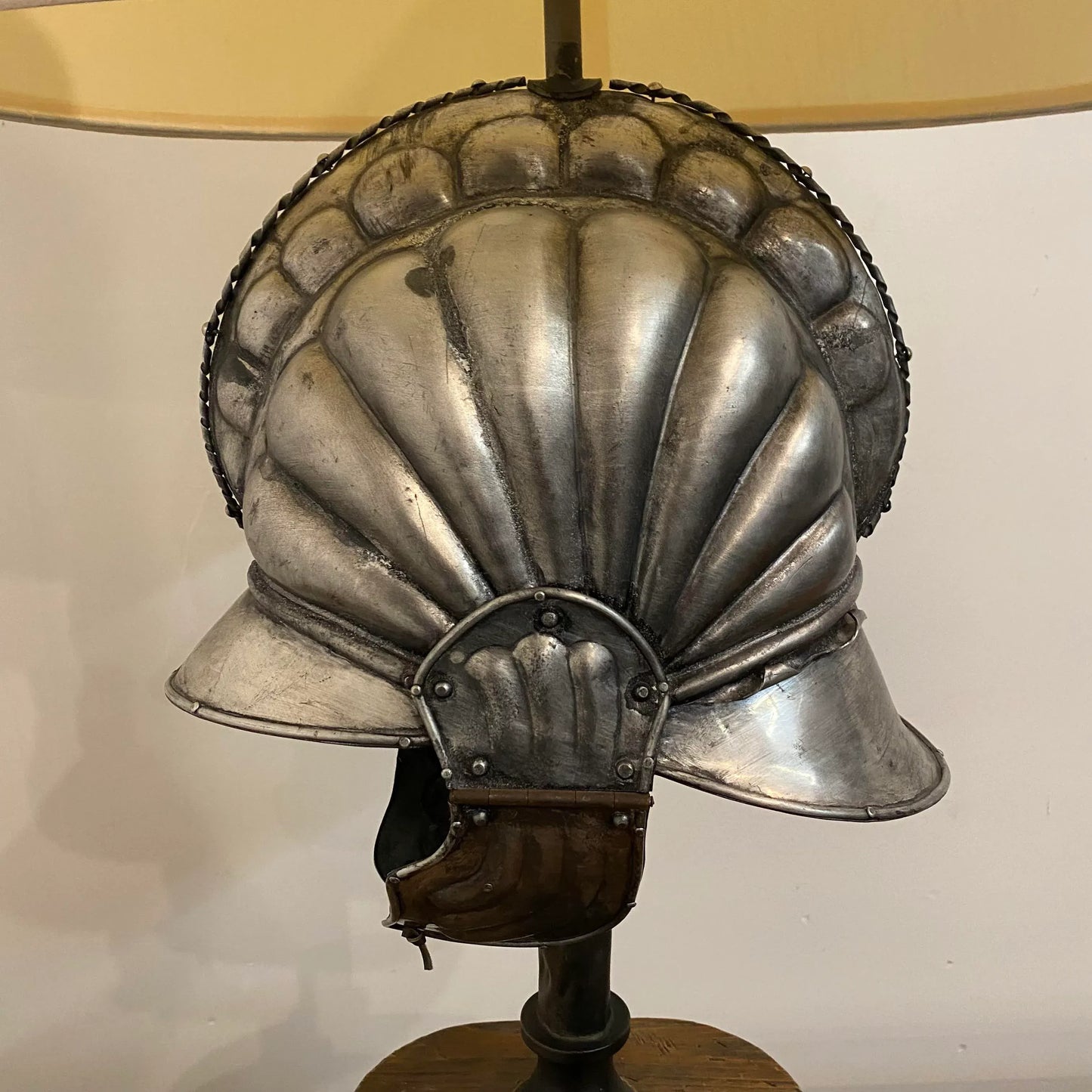 Roman Helmet Table Lamp Substantial Large