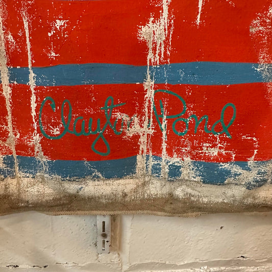 Clayton Pond "Rent Controlled Apartment" American Artist Large Colorful Original Painting