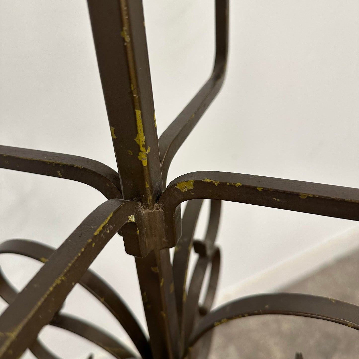 French Art Deco Wrought Iron Floor Lamp