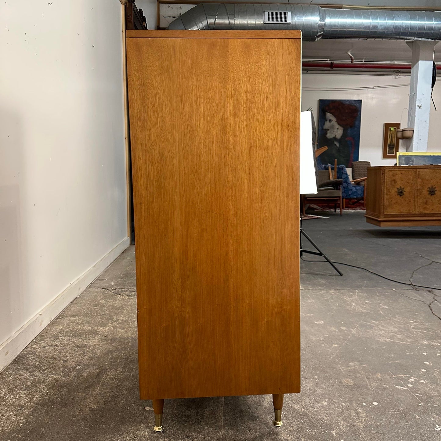 Rway Wardrobe Dresser Tall Chest Brass Lots of Drawers